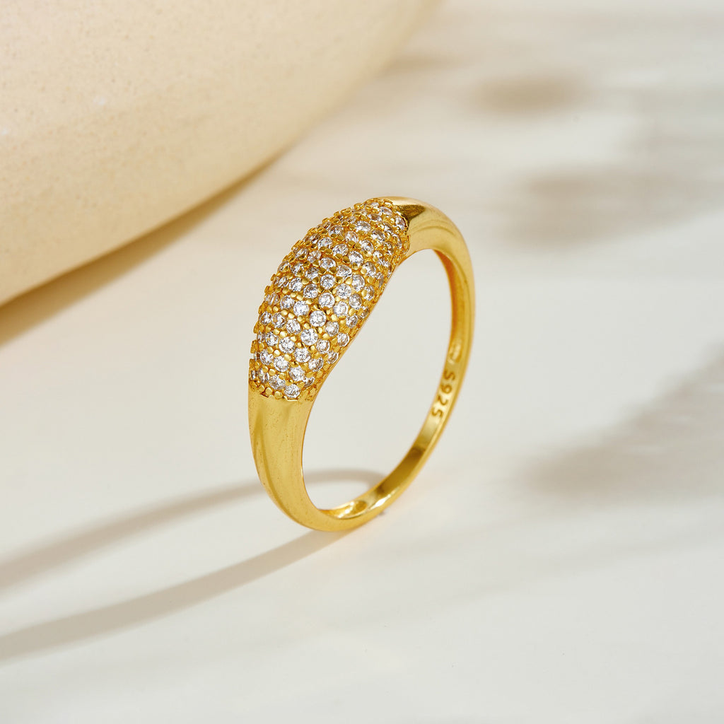 Women's Oval Geometric Statement Ring