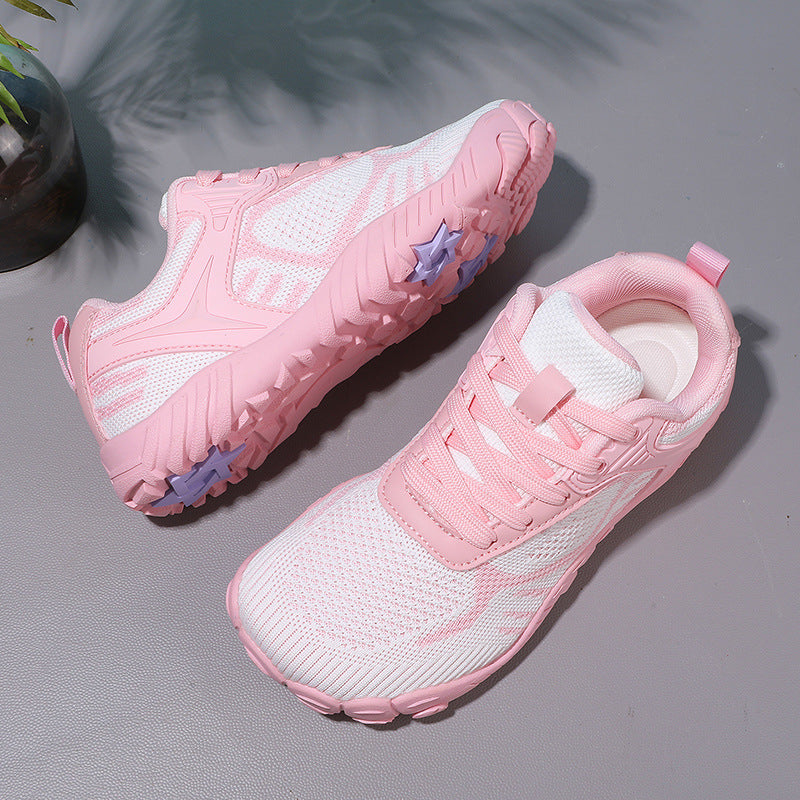 Breathable Flyknit Non-Slip Walking & Fitness Shoes