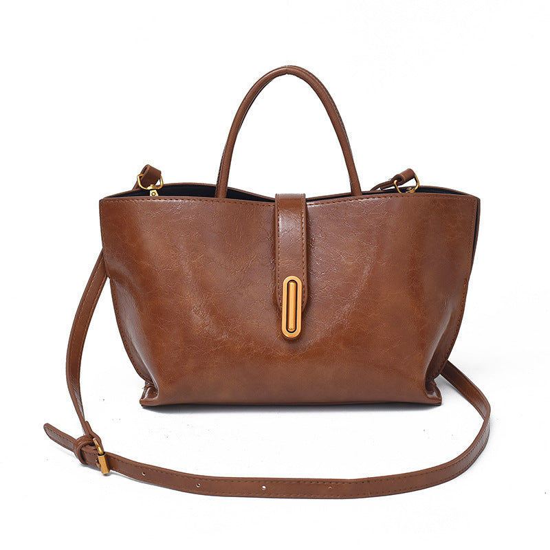 Women's Large-Capacity Leather Tote Bag