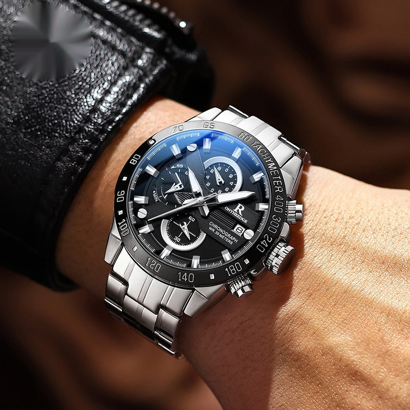Classic Minimalist Steel Quartz Watch for Men