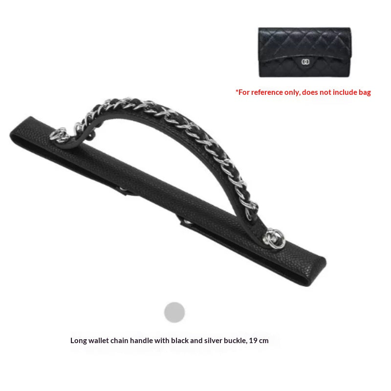 Leather Bag Handle Strap with Metal Clasps