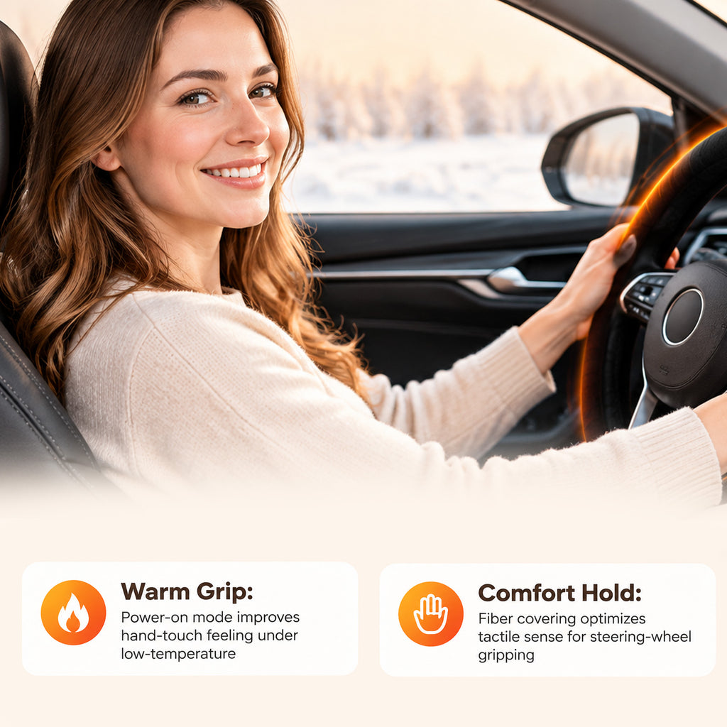 Universal Heated Steering Wheel Cover