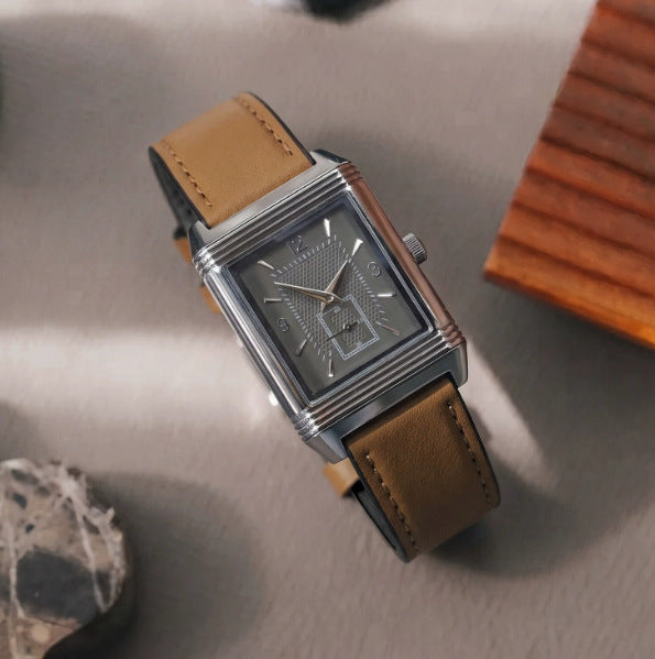 Men's Square Dial Quartz Fashion Watch