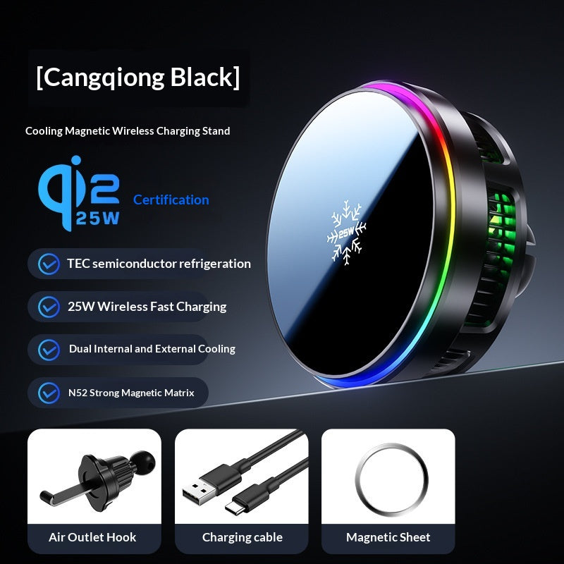 Magnetic Wireless Car Charger Phone Mount
