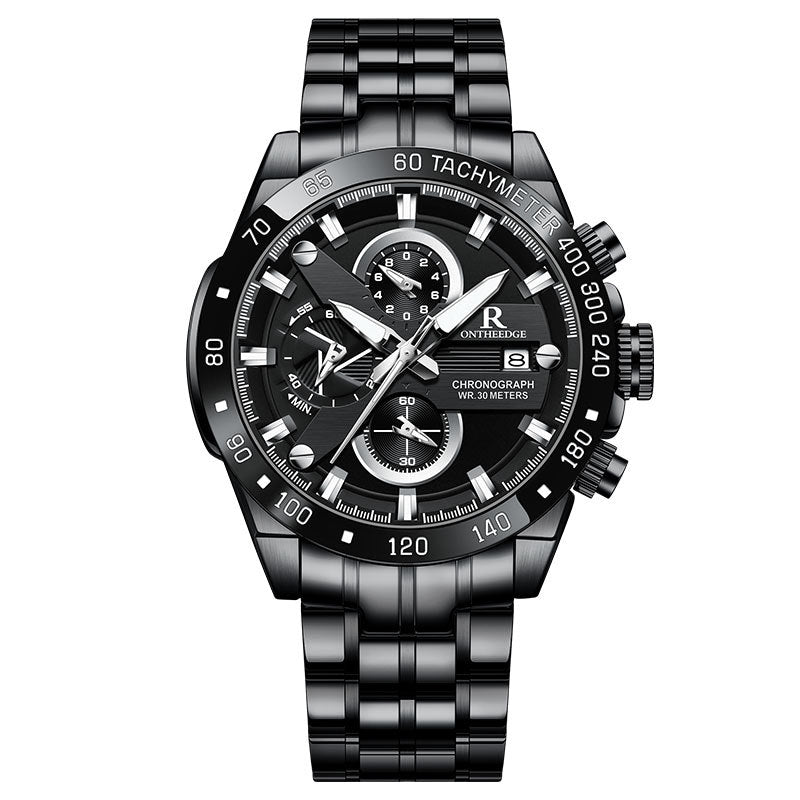 Classic Minimalist Steel Quartz Watch for Men
