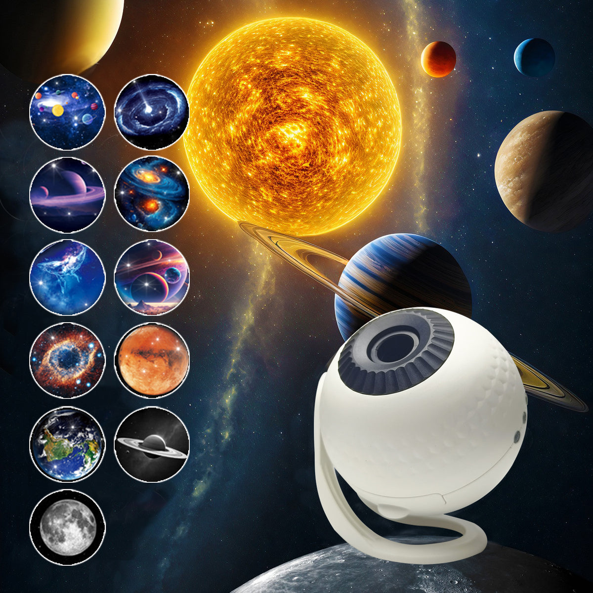 Bluetooth Galaxy Globe Projector Lamp