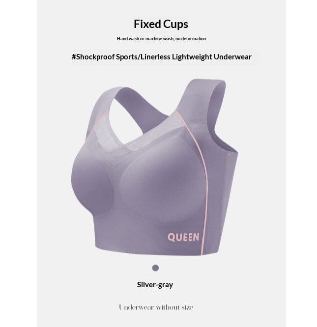Seamless Wireless High-Support Sports Bra