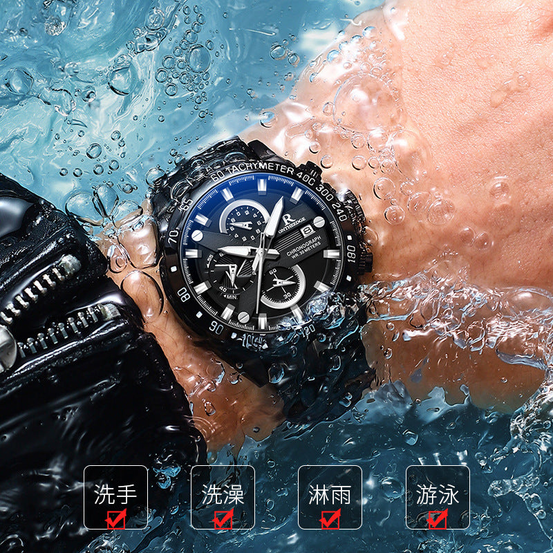 Classic Minimalist Steel Quartz Watch for Men