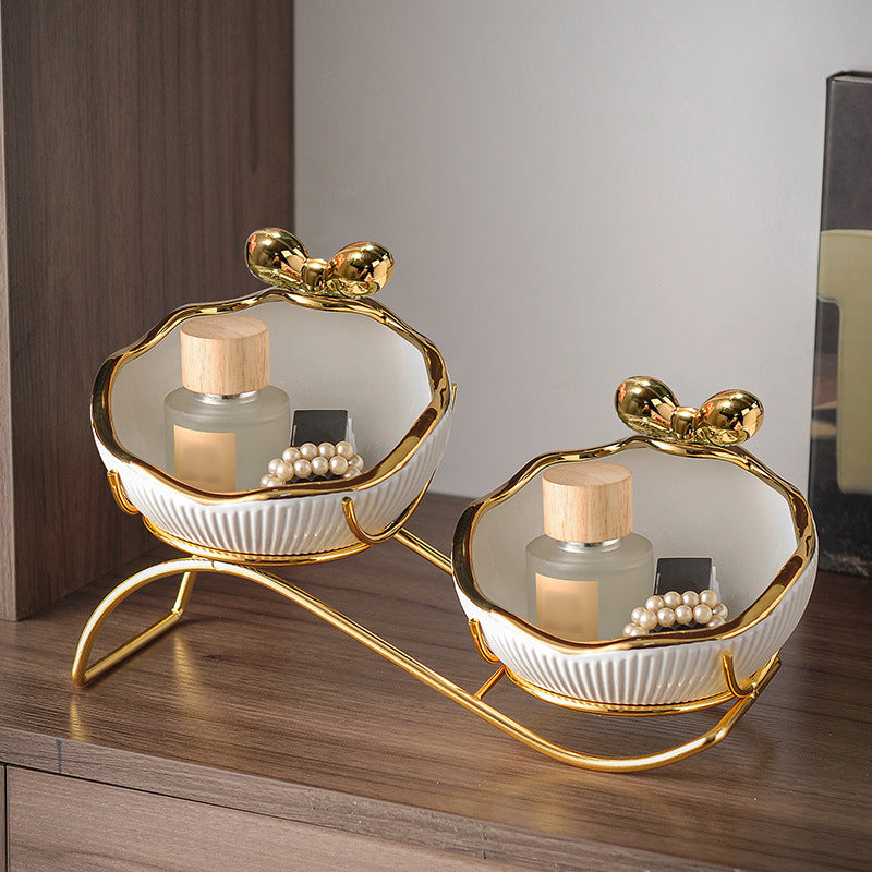 Luxury Ceramic Entryway Key Storage Tray