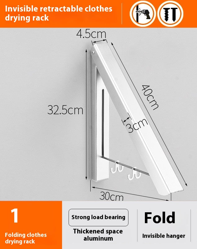 Non Perforated Space Aluminum Foldable Invisible Thick Drying