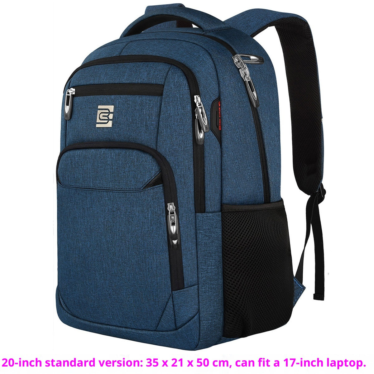 Waterproof 16-Inch Laptop Backpack - Large Business Travel Bag