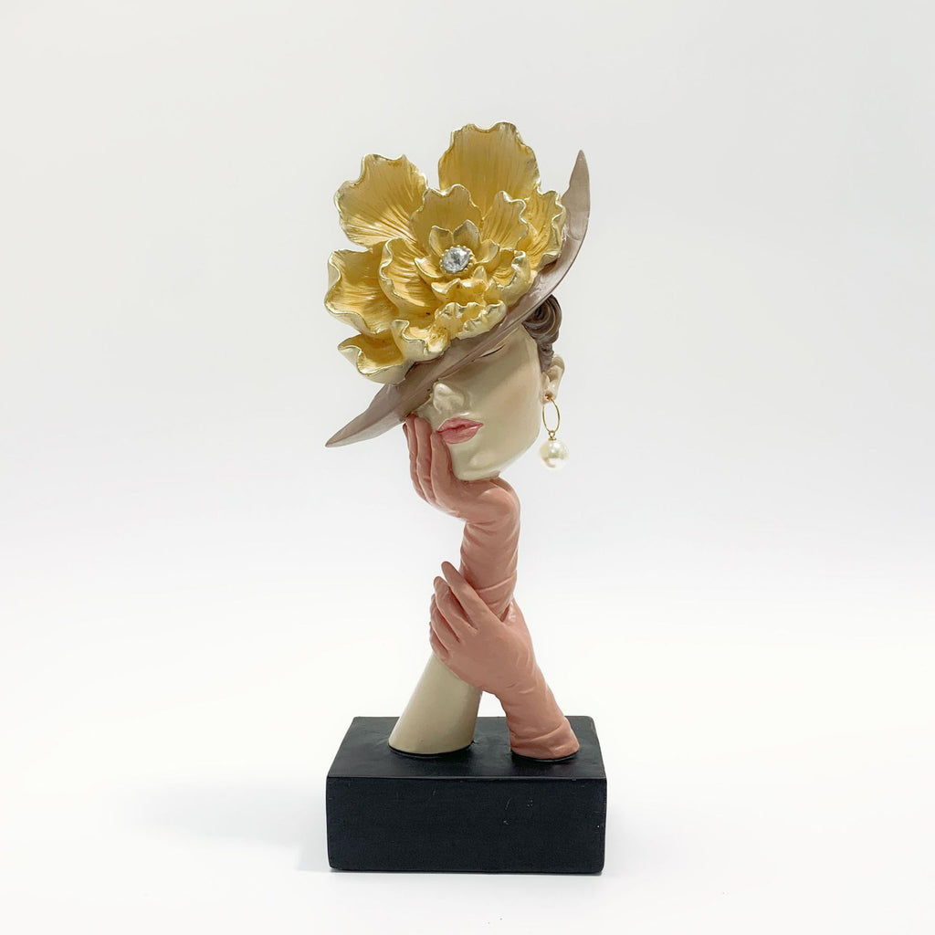Modern Resin Face Sculpture Decor Figurine