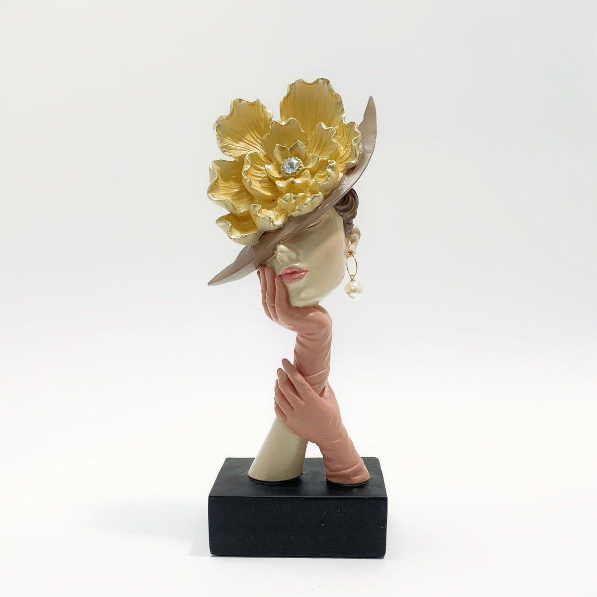 Modern Resin Face Sculpture Decor Figurine