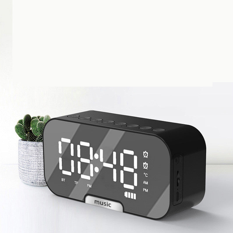 Portable Mirror Clock Alarm