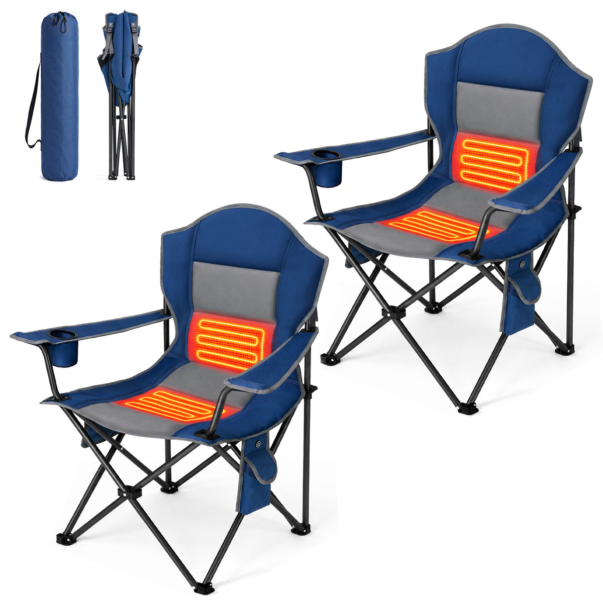 Padded Outdoor Folding Camping Chair