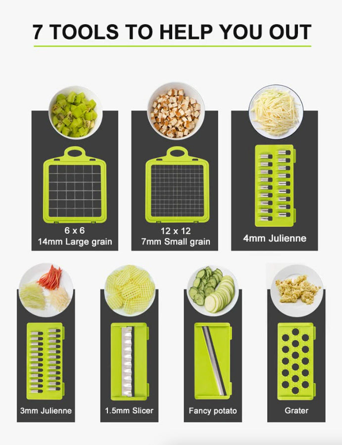 15-in-1 Vegetable Chopper & Dicer with Container