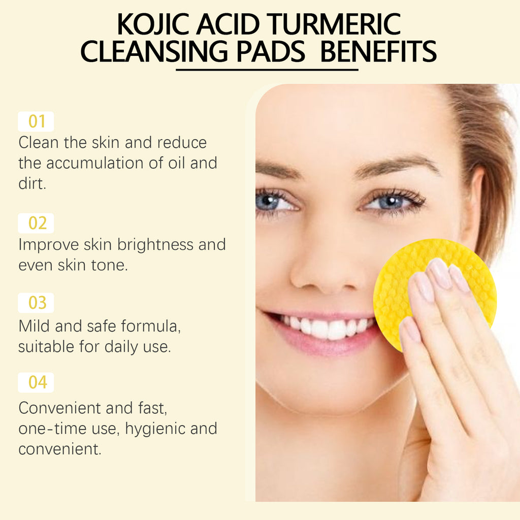 HOYGI Turmeric Acid Cleansing Pad Face Skin Pore Makeup