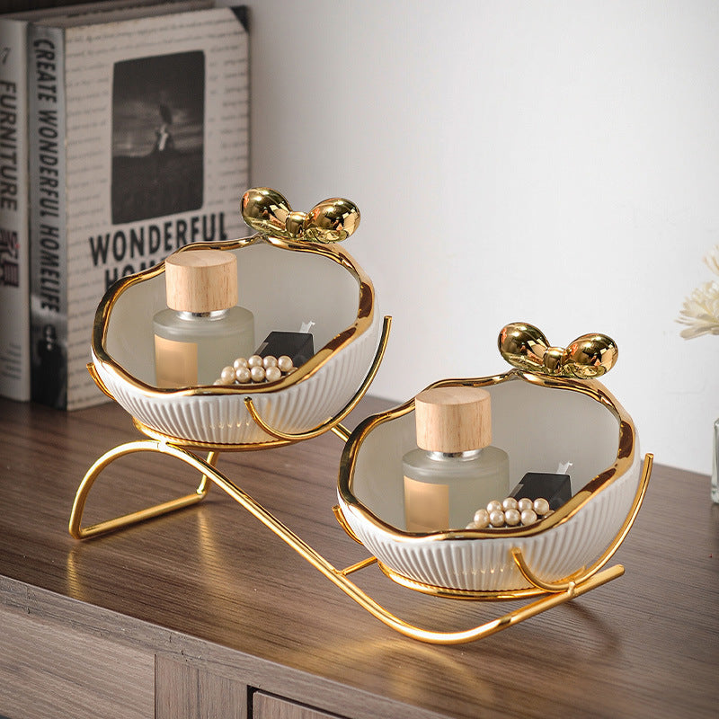 Luxury Ceramic Entryway Key Storage Tray