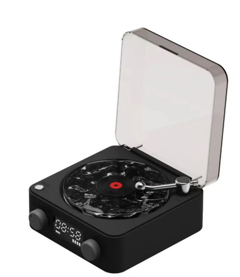 Retro Turntable Speaker Wireless Bluetooth-compatible 5.0
