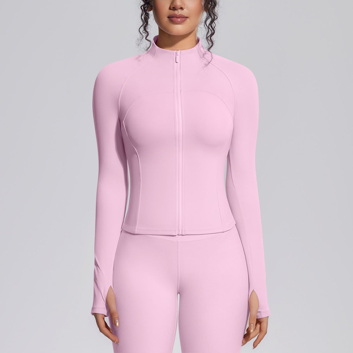 Women's Breathable Zip-Up Running & Yoga Jacket
