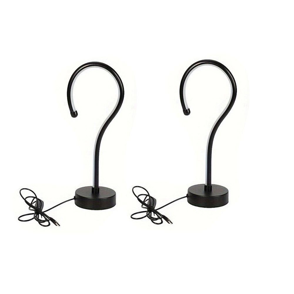 2PC Creative Question Mark Shape Table Lamp, USB Three-color
