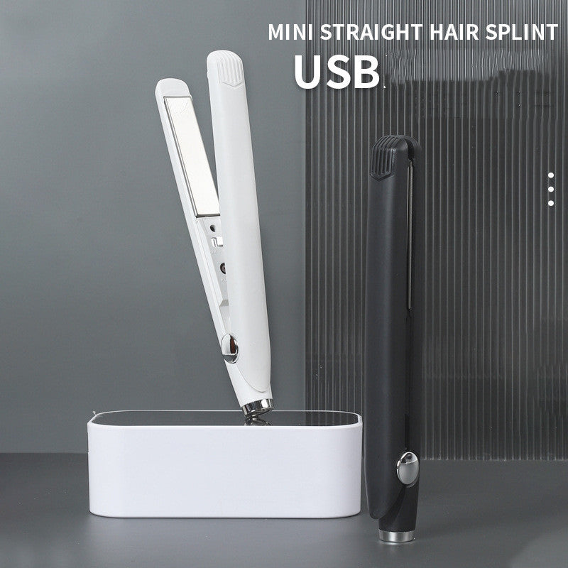 Usb Interface Mini Hair Curler And Straightener Dual-use