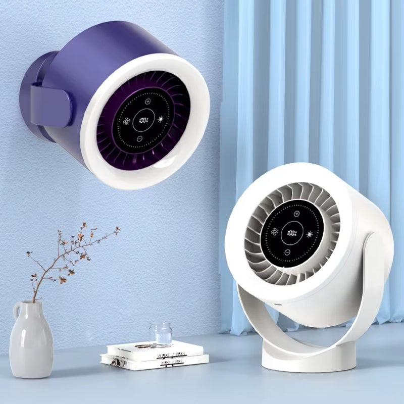 Desktop Adjustable Fan Light Rechargeable Wall Mount Table Led