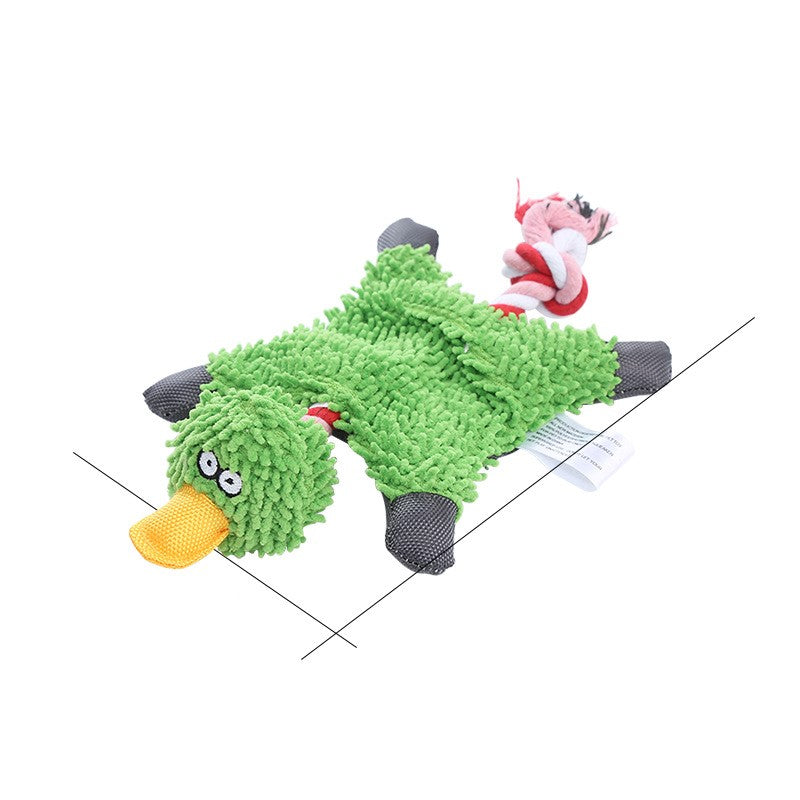 Pet Toy Donkey Shape Corduroy Chew For Dogs Puppy Squeaker