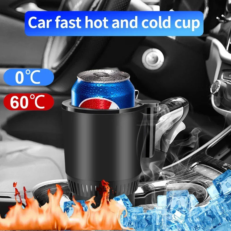 2 In1 Car Heating Cooling Cup 12V Smart Holder Digital