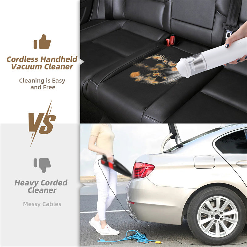 Shell Multifunctional Car Vacuum Cleaner 10kPa Outdoor Suction
