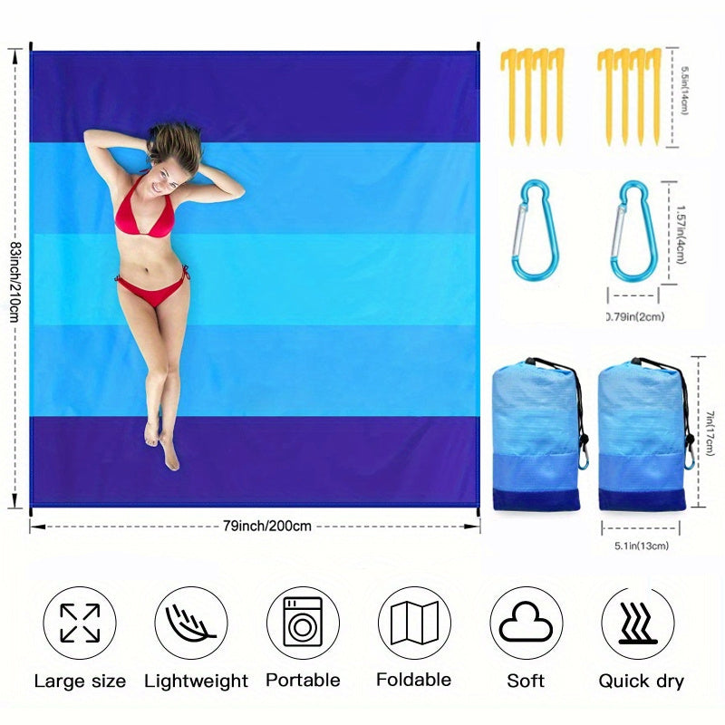 Extra-Large Sandproof Waterproof Beach Blanket
