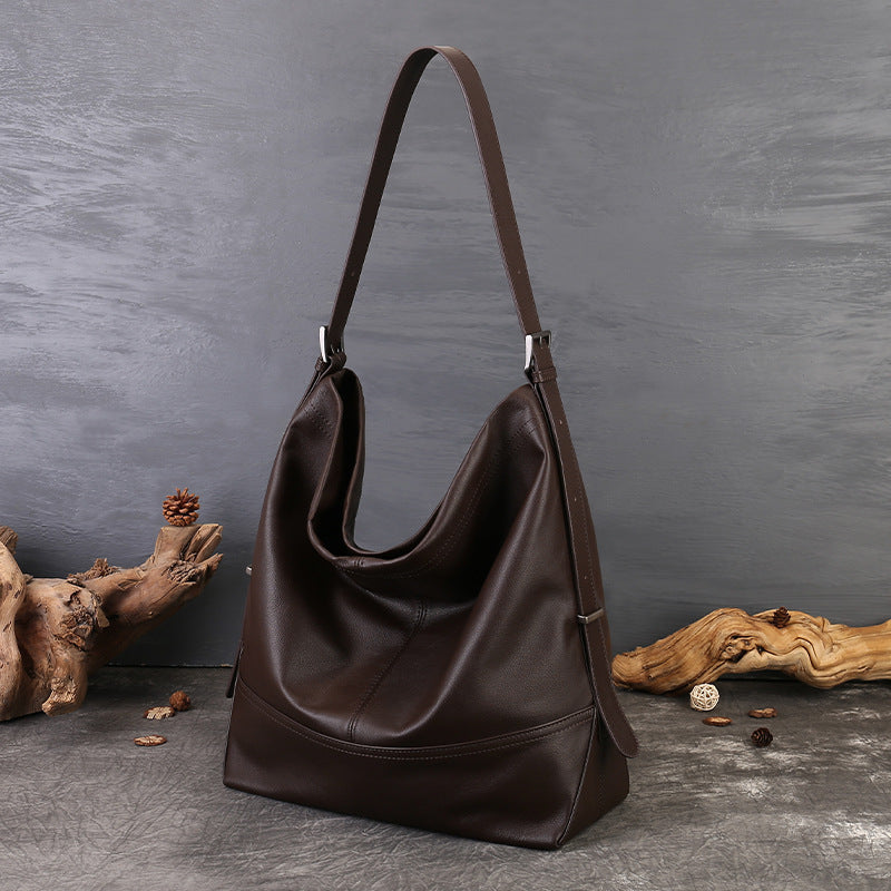 Women's Genuine Leather Large Shoulder Bag