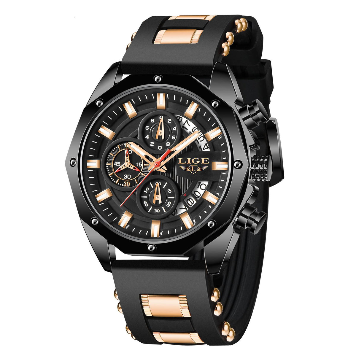 Mens Watches Top Brand Luxury Silicone Sport Watch Men Quartz
