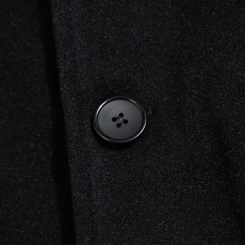 Men's Loose-Fit Wool Blend Coat