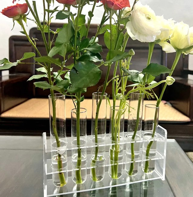 Test Tube Clear Glass Vase For Plant Bottle Flower Pot