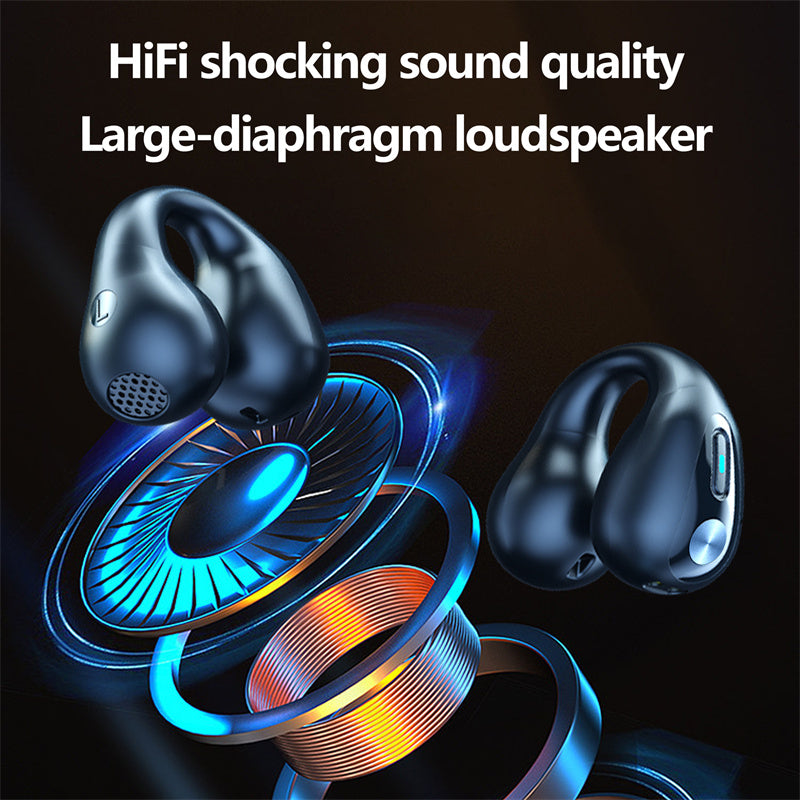 Bone Conduction Ear-Clip Wireless Earbuds Bluetooth 5.3