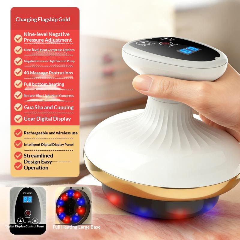 Electric Gua Sha Board Beauty Massager Cupping Device Meridian