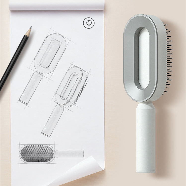 Self Cleaning Hair Brush For Women One-key Loss Airbag Massage