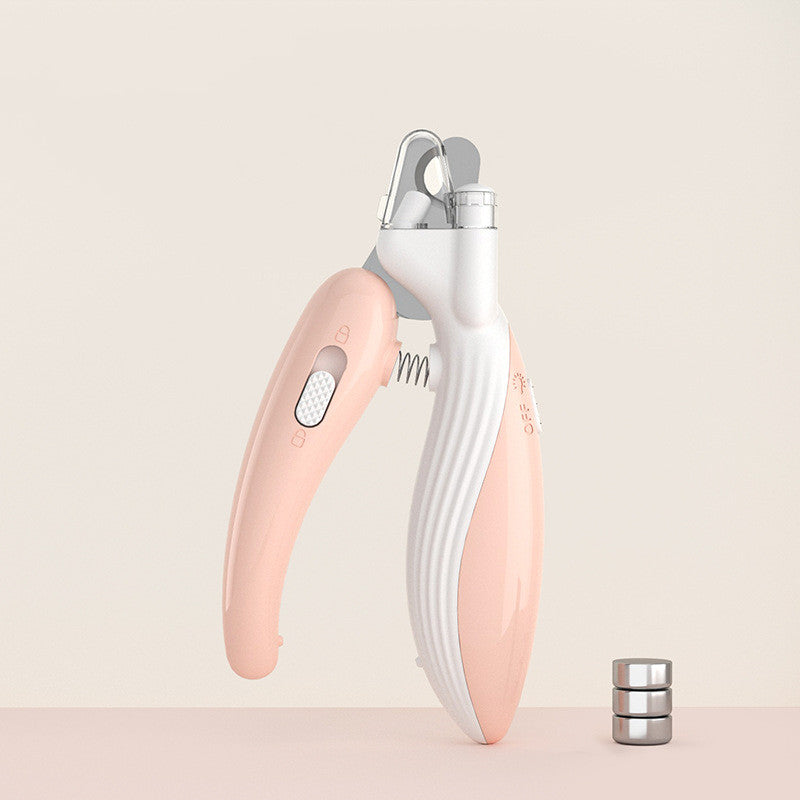 Pet Nail Clippers Dog Cat LED Electric Grinder Supplies Light