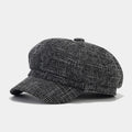 British Retro Light Board Octagonal Cap Women