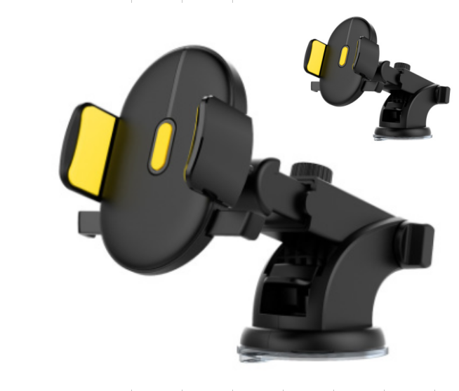 Car Phone Holder Long Rod Telescopic Dashboard Suction Cup