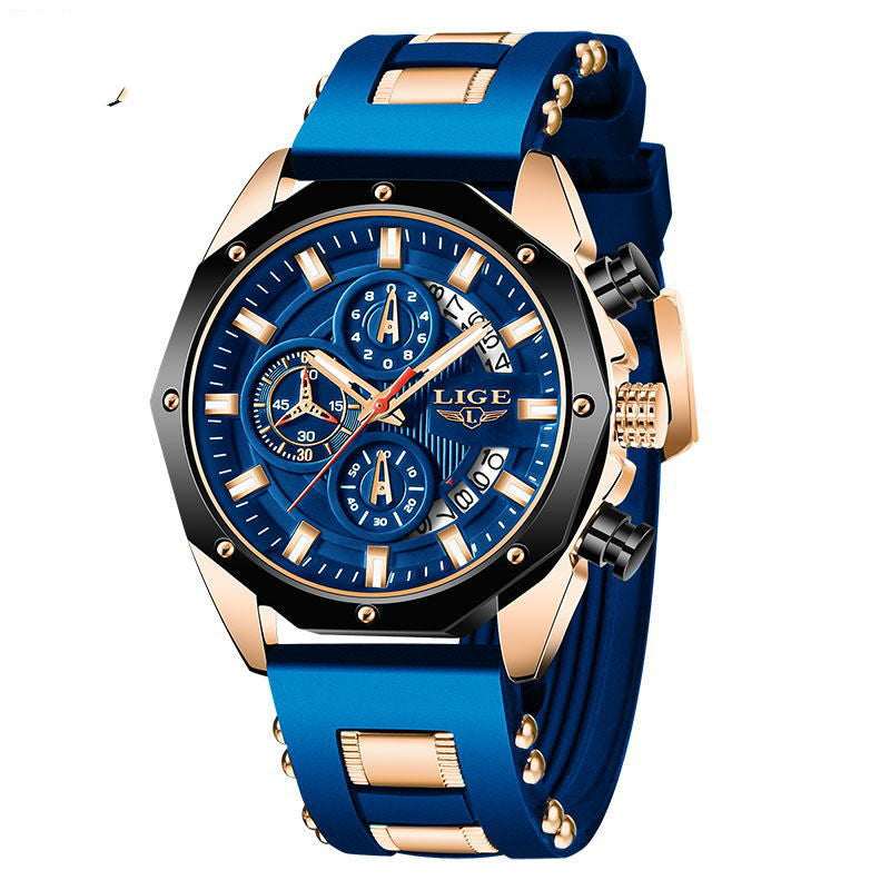 Mens Watches Top Brand Luxury Silicone Sport Watch Men Quartz