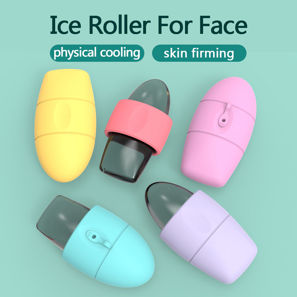 Silicone Ice Face Roller Contour Shrink Pores Remove Dark