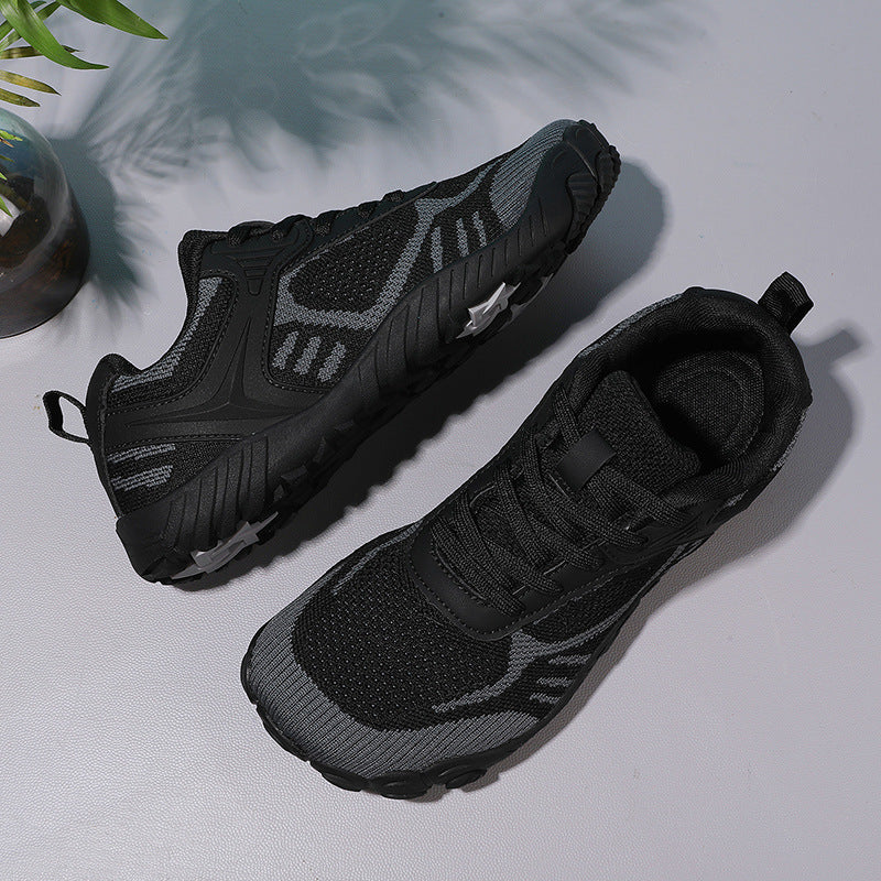 Breathable Flyknit Non-Slip Walking & Fitness Shoes