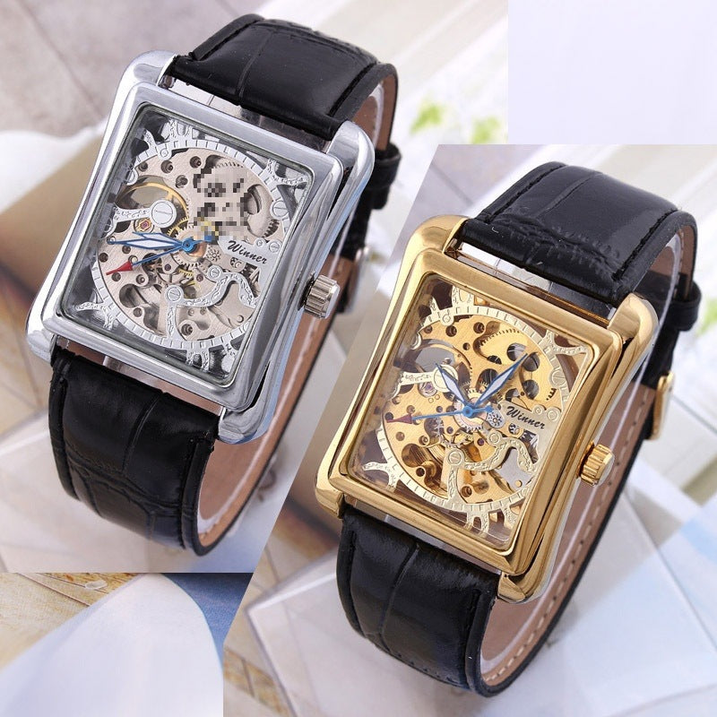 Men's Skeleton Dial Mechanical Watch
