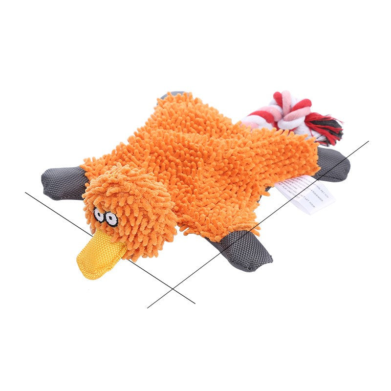 Pet Toy Donkey Shape Corduroy Chew For Dogs Puppy Squeaker