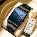 Square Stainless Steel Quartz Watch for Men