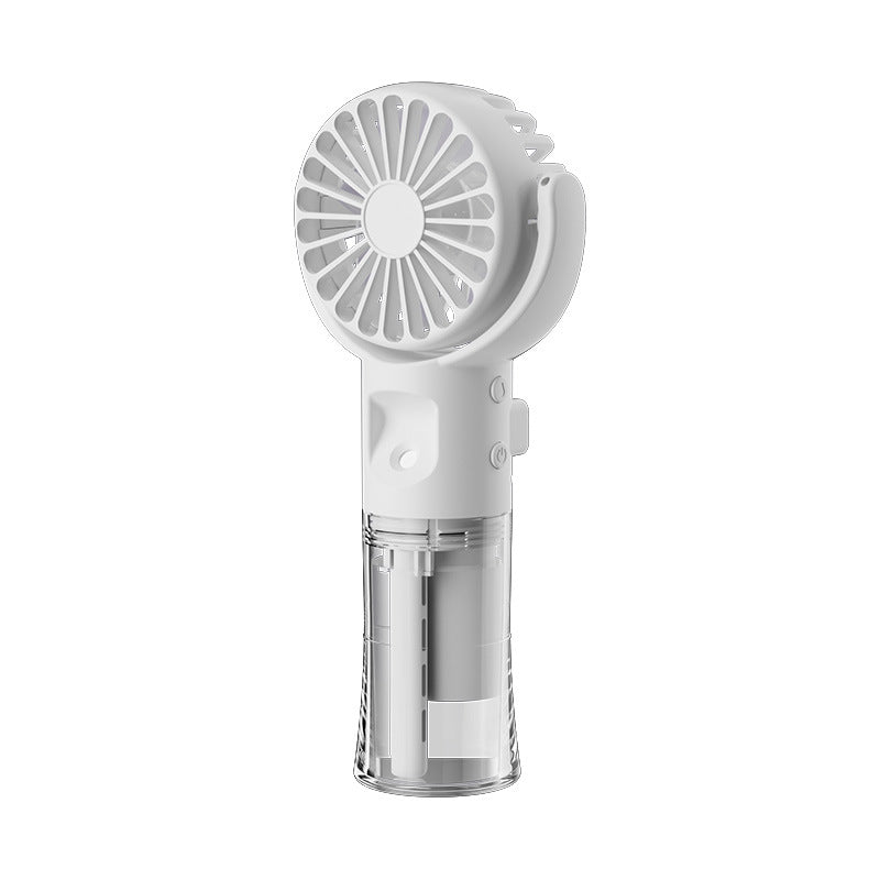 Portable Handheld Spray Fan 4-Speed Water Mist Summer Cooling
