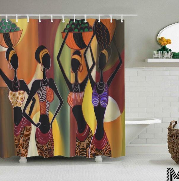Art Design Graffiti Hip Hop African Girl with Black Hair Big