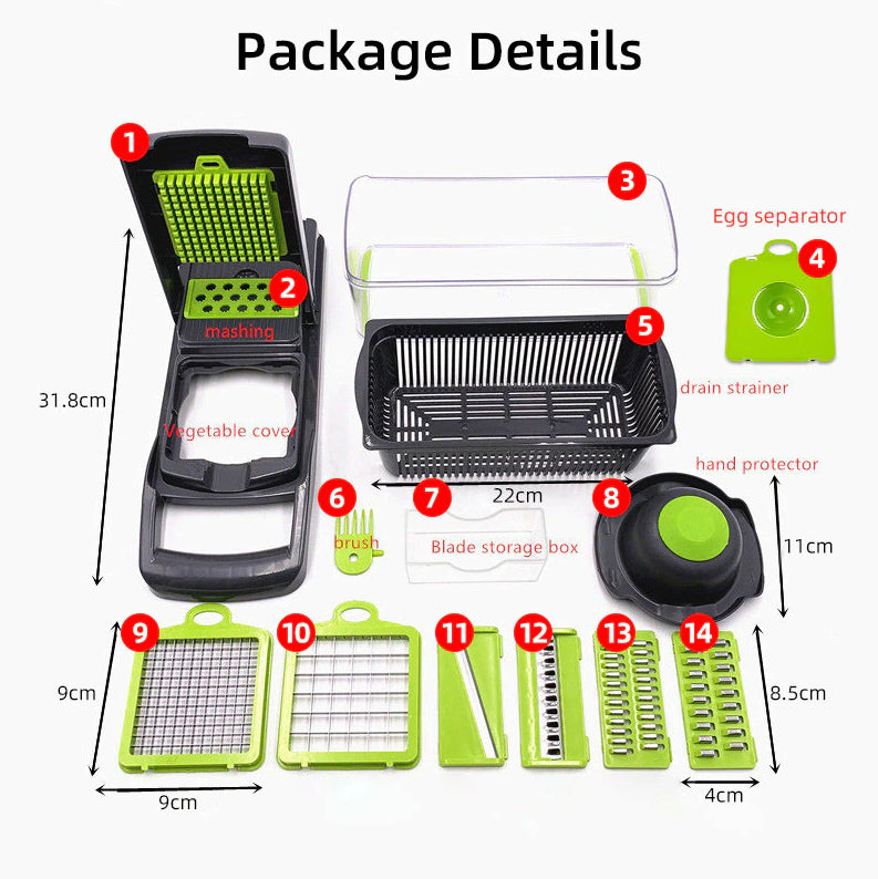 15-in-1 Vegetable Chopper & Dicer with Container